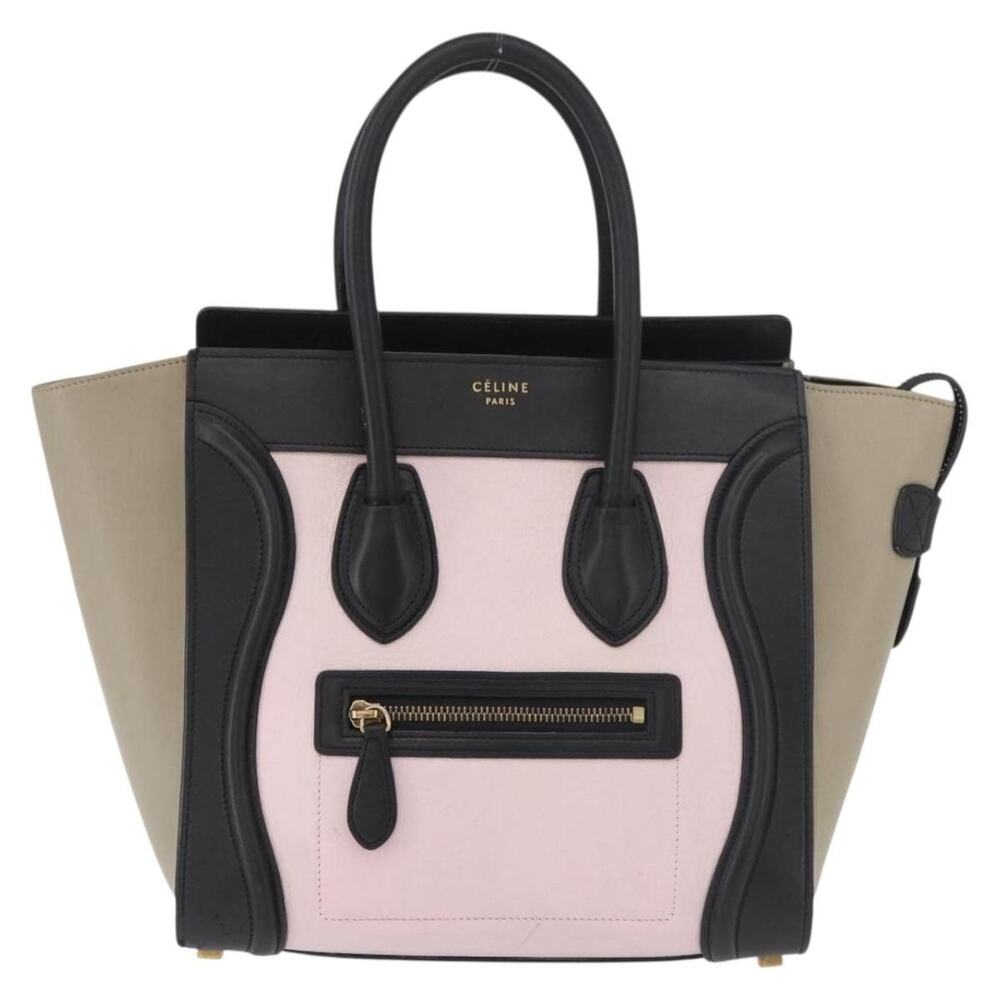 Celine Luggage Mini Shopper Handbag Pink